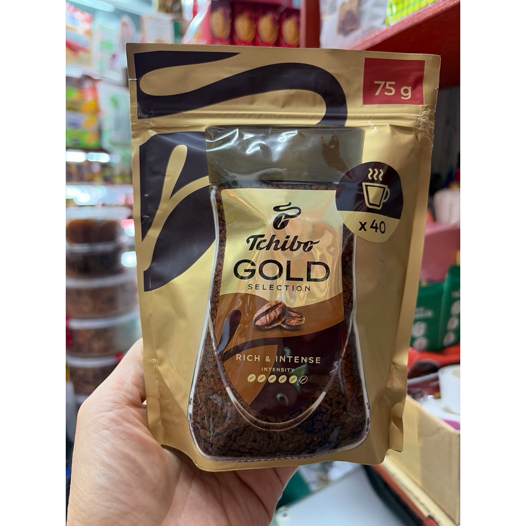 กาแฟ Tchibo Gold Selection 75 กรัม แพคเกจใหม่
