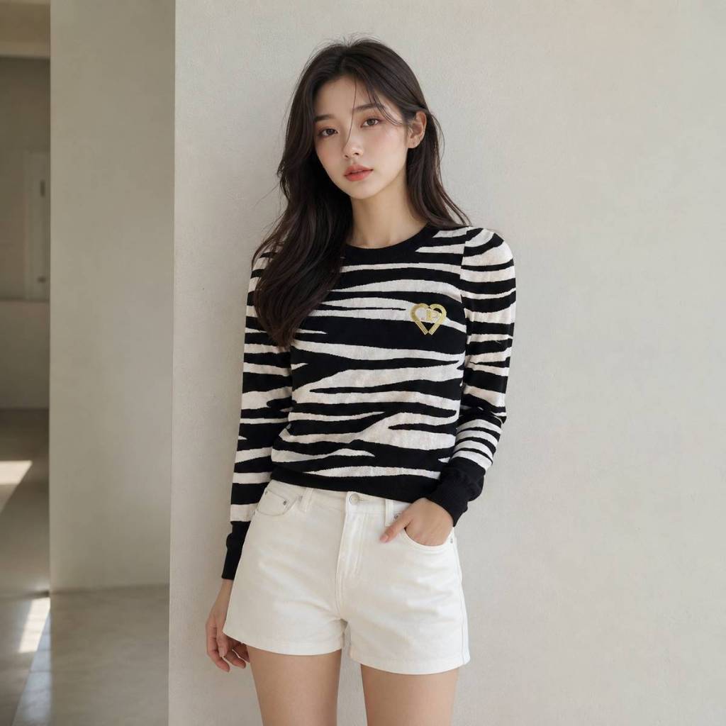 Jaspal เสื้อสเวตเตอร์แขนยาว เสื้อไหมพรม เสื้อกันหนาว Jaspal