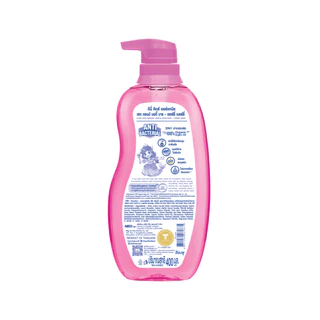 [แพ็ค2] D-nee ดีนี่ คิดส์ สบู่เหลวอาบและสระ กลิ่น Berry Cherry 400 มล.x2, สีชมพู