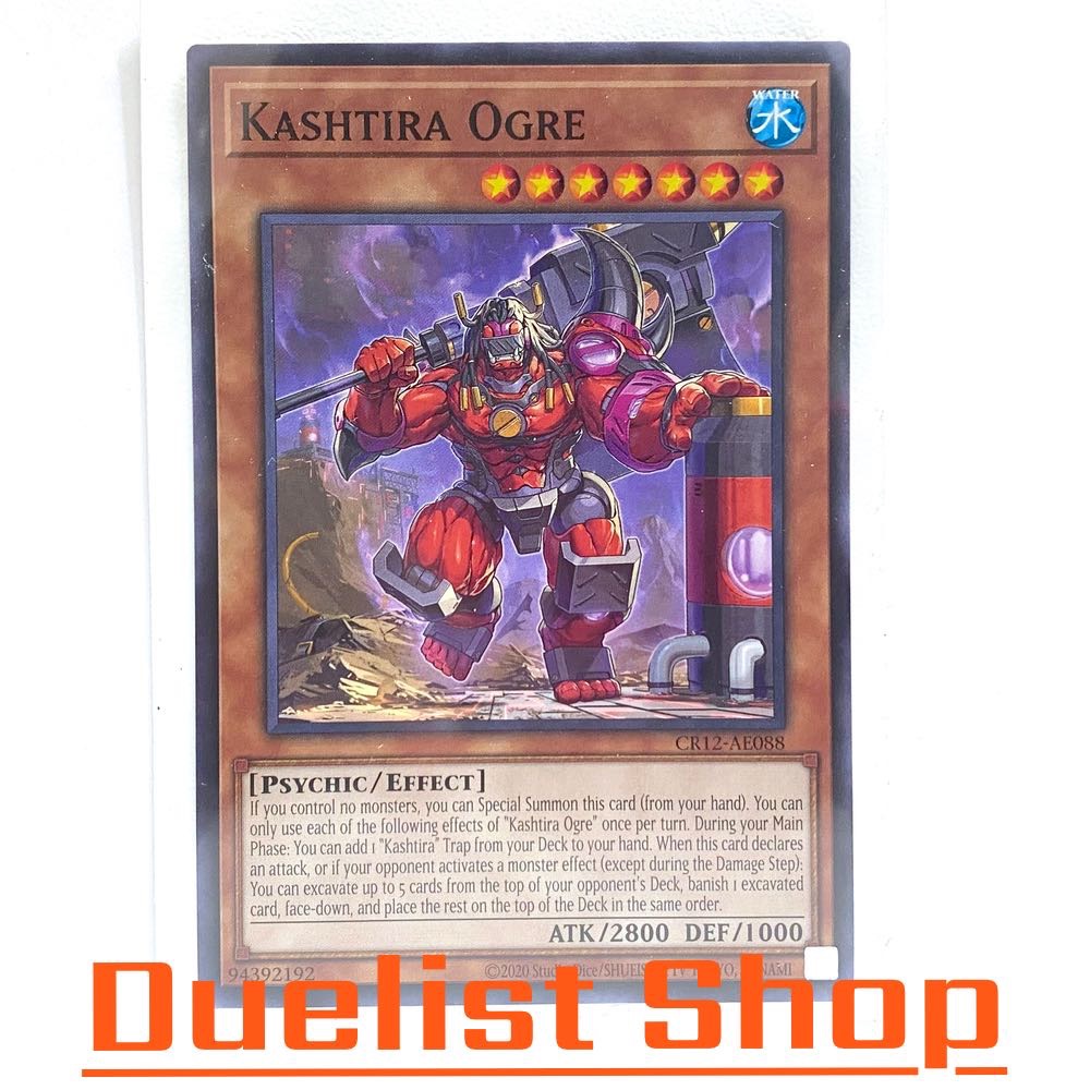 Kashtira Ogre (N) Monster Water Level7 [Psychic/Effect] ชุด CR12-AE088 การ์ดยูกิโอ (Yu-Gi-Oh!) OCG A