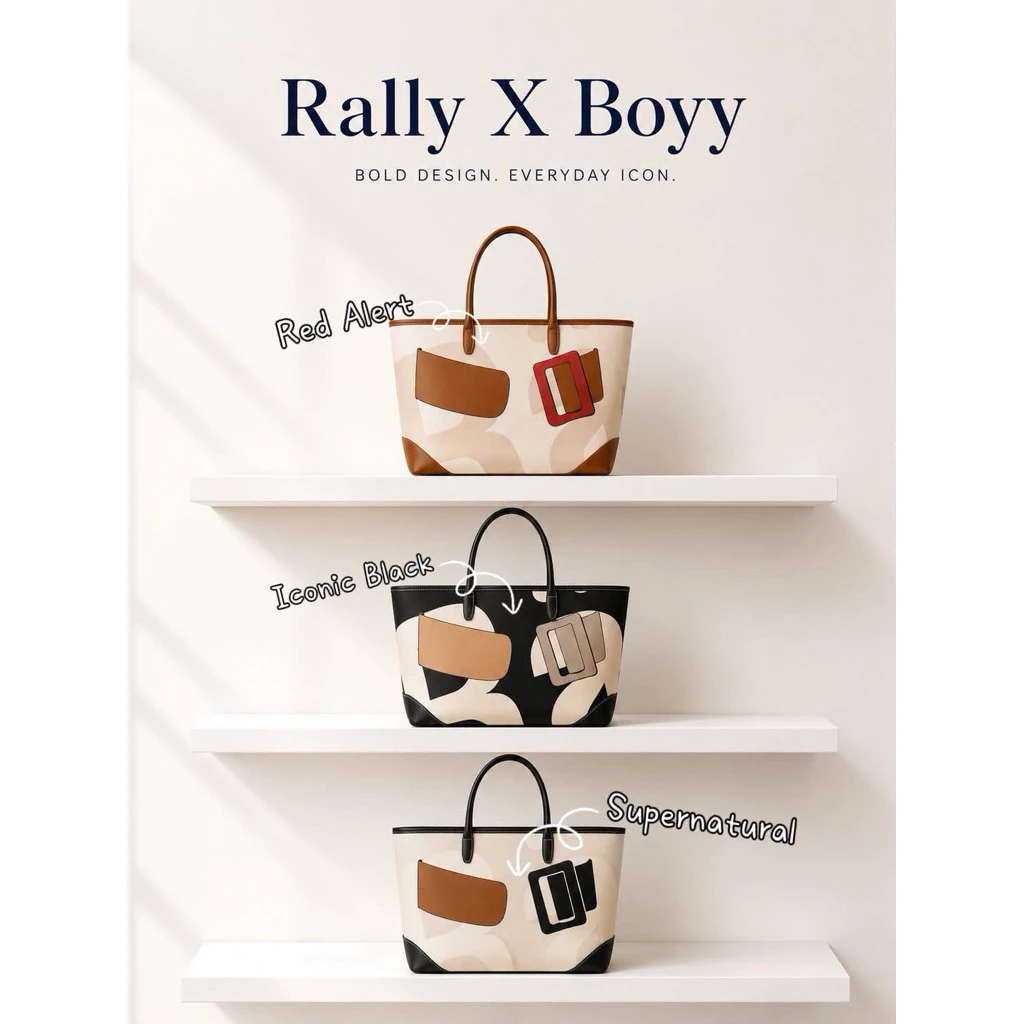 🚗พร้อมส่ง 𝗥𝗮𝗹𝗹𝘆 𝘅 𝗕𝗢𝗬𝗬 𝗕𝘂𝗰𝗸𝗹𝗲 𝗨𝗽! 𝗧𝗼𝘁𝗲 🔥เก็บโค้ดส่วนลด 30%