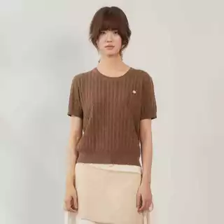 avocado - Cherie knit top เสื้อไหมพรมลายเปีย ผ้านุ่ม มี 2 ไซส์