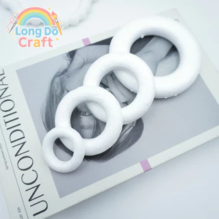 โฟมวงกลม 1ชิ้น มีขนาด 4.5/7/8/10cm โฟมDiy ใช้สำหรับงานประดิษฐ์ งานตกแต่งต่างๆ