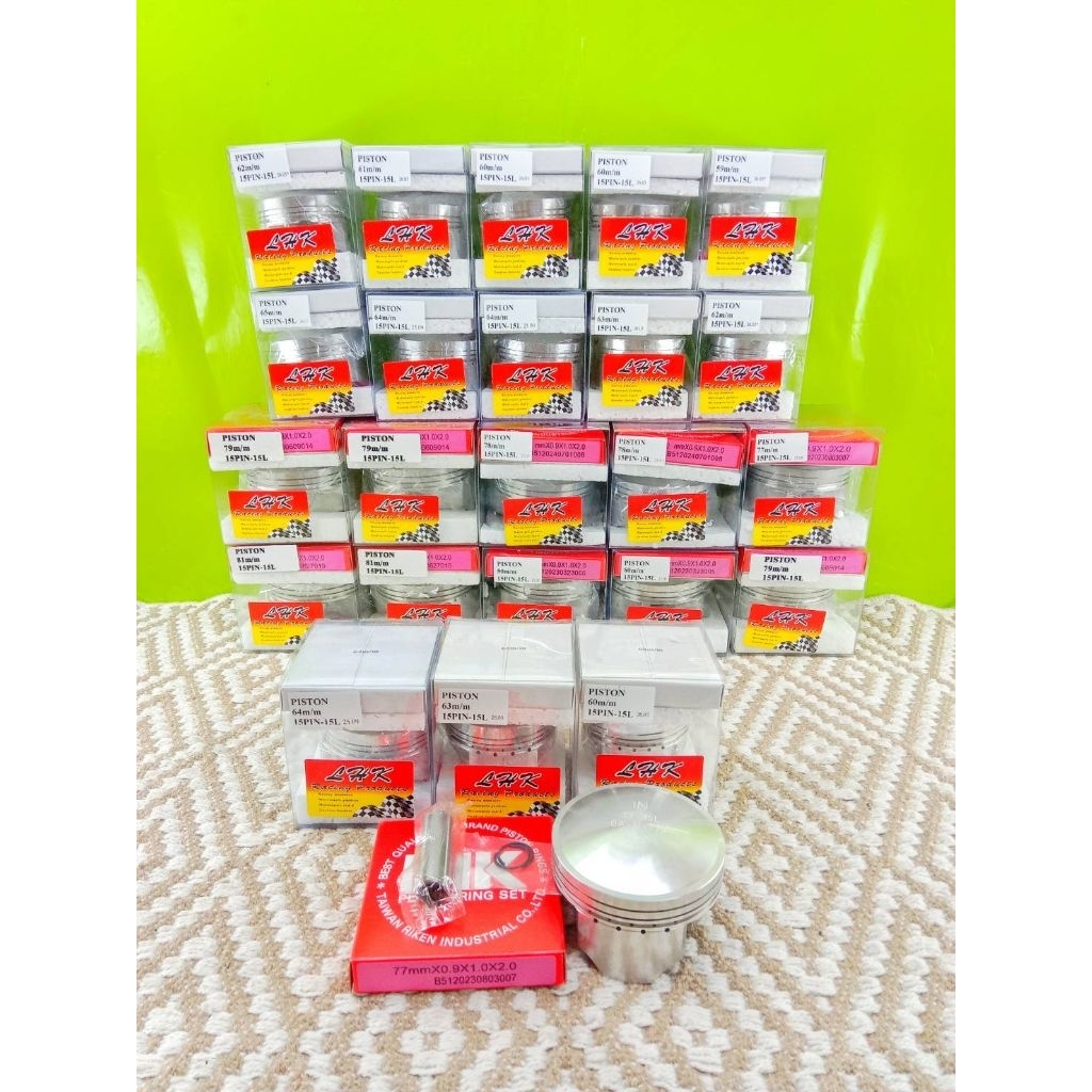ชุดลูกสูบ LHK ขนาด 58 มิล ถึง 81 มิลสลัก 15 มีครบทุกไซส์ มีของพร้อมส่ง (LHK แท้ )