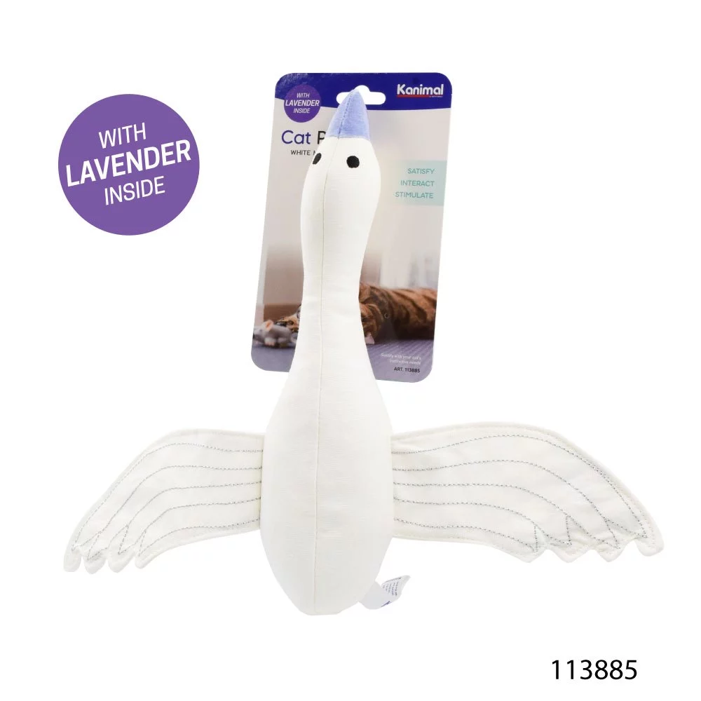 [ของแถม 1 แพ็ค ไม่ใช่สินค้าสำหรับจำหน่าย] Kanimal Cat Toy White Mallard Size L ของเล่นแมว เป็ดน้ำขาว 702-113885 thumbnail 4