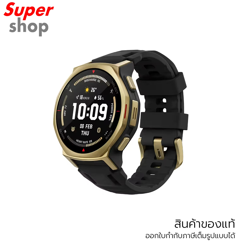 Amazfit Smartwatch T-Rex 3 Pro 44mm รุ่น T-Rex 3 Pro สี Black Gold