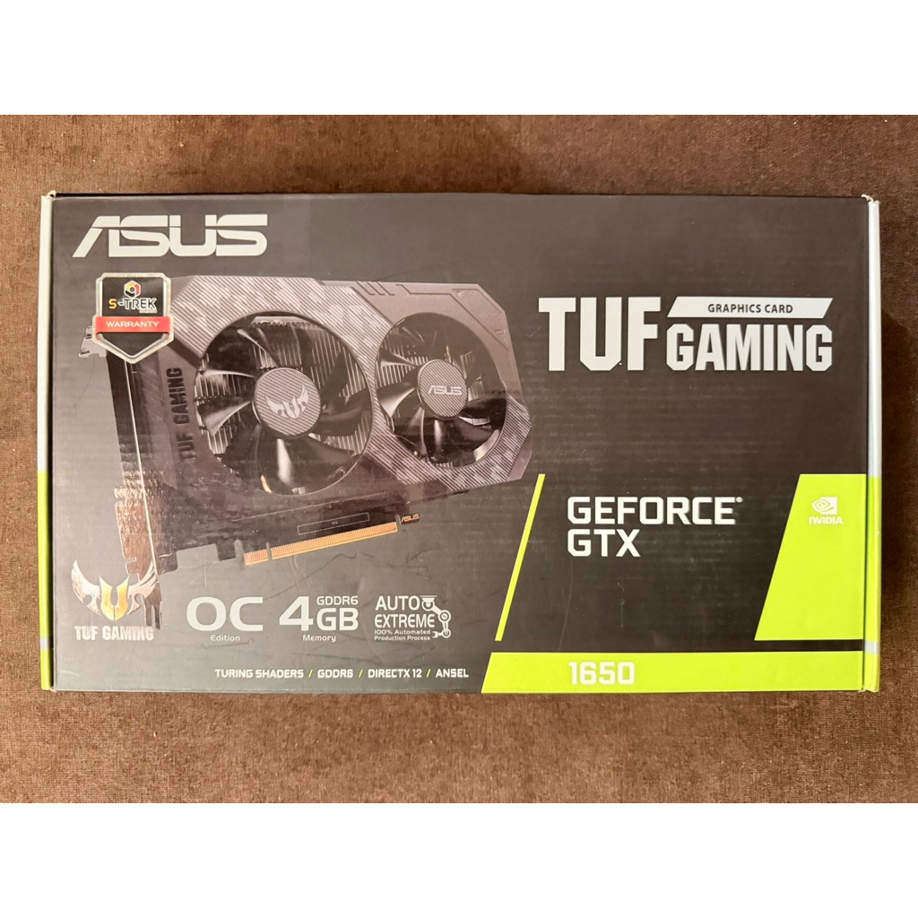 กล่องการ์ดจอ asus tuf gaming gtx 1650