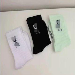 (พร้อมส่งในไทย)แฟชั่นผู้หญิงผู้ชายฮาราจูกุถุงเท้ากีฬาQC SOCKS