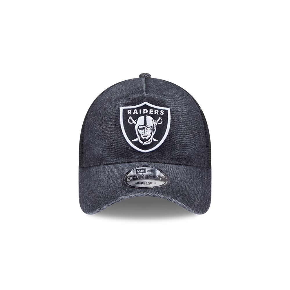 New Era قبعة شبكية Las Vegas Raiders دنيم — أسود — صورة 2