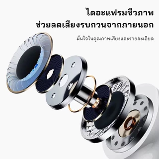 【ลูกค้าใหม่ราคา 1 บาท) (รับประกัน 5 ปี) หู ฟังบลูทูธไร้สาย สไตล์ใหม่ หูฟังไร้สายพร้อม ไมโครโฟน ลดเสียงรบกวน หูฟังบลูทูธ