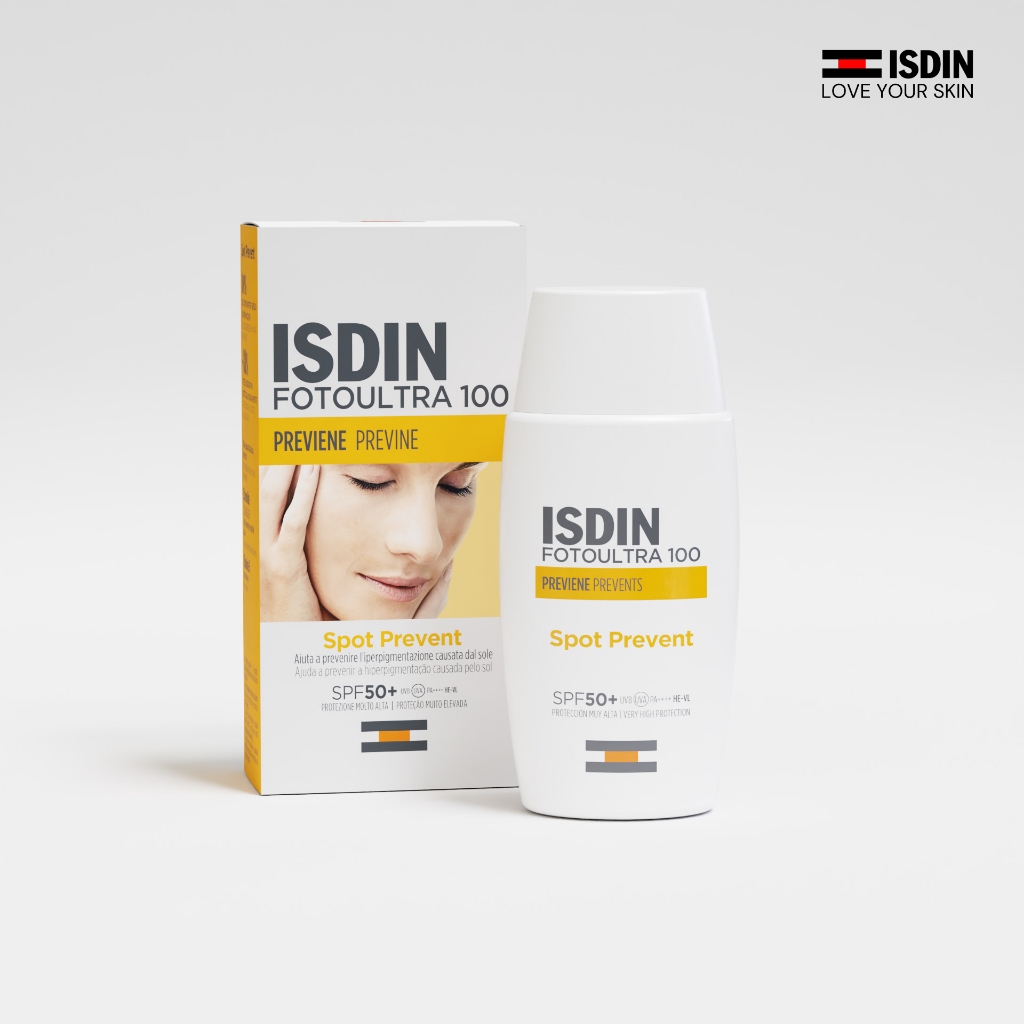 ISDIN FOTOULTRA 100 ISDIN SPOT PREVENT FUSION FLUID กันแดดเนื้อบางเบา เน้นป้องกันการกลับมาขึ้นซ้ำ ขอ