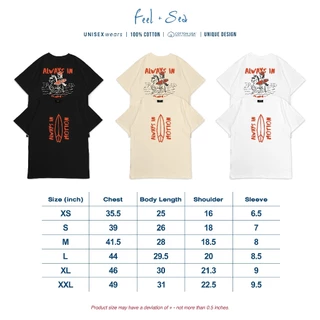 [สินค้ามาใหม่] เสื้อยืดแขนสั้น SEIZE Tokyo🏄 ALWAYS IN MOTION ผ้าฝ้าย นุ่ม ใส่สบาย 100% FS_BT_058