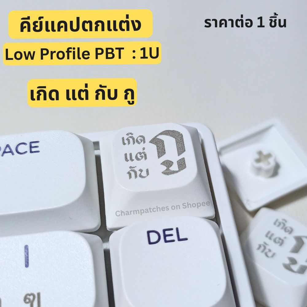"Low Profile" คีย์แคปตกแต่ง 1U pbt  : เกิดแต่กับกู