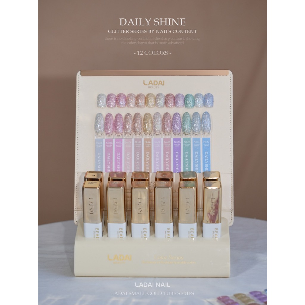 Ladai Daily shine 12 Color Glitter Series By Nailscontent