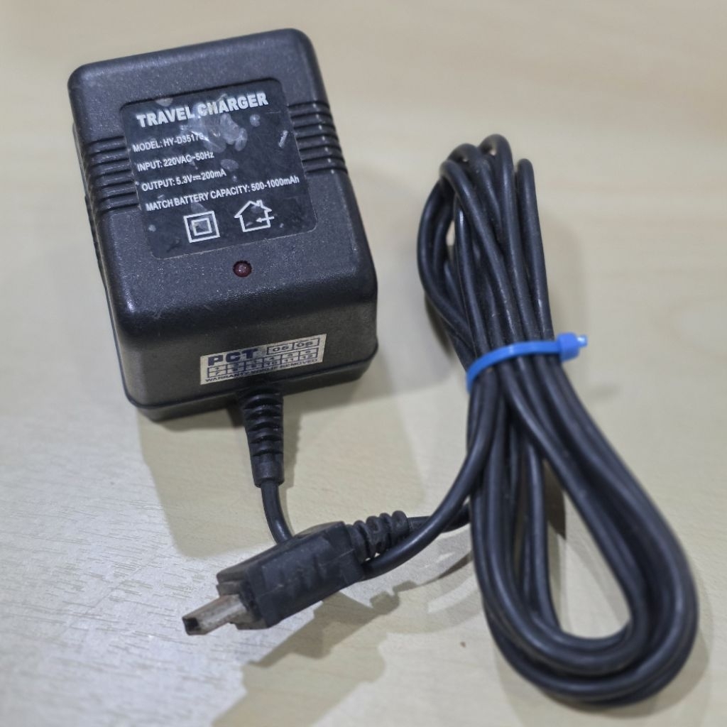 ​[งานช่าง งานอะไหล่] หัวชาร์จ PCT แท้ (HY-D35170) สายชาร์จโทรศัพท์ PCT ยุคเรโทร 5.3V 200mA ขายตามสภา