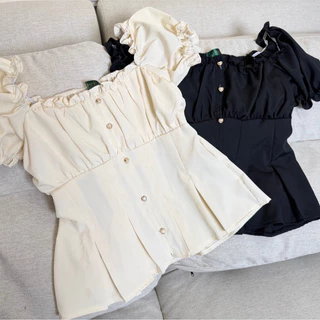 Maharani - Élégance Charm เสื้อคอเหลี่ยมแขนตุ๊กตา - อก 38-46 - #159