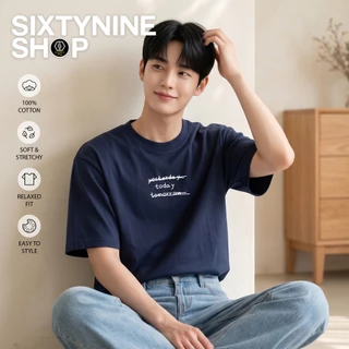 เสื้อยืดผ้าคอตตอน M-4XL พิมพ์ลาย " Today " พร้อมส่ง