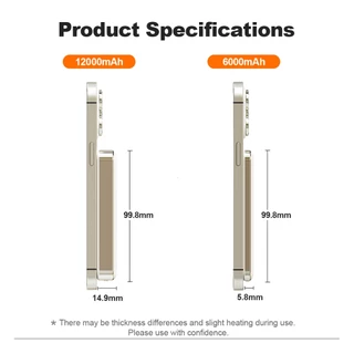 【CCC Mark】Handin Magnetic Powerbank แม่เหล็ก พาวเวอร์แบงค์ Mini ชาร์จไร้สาย Wireless Charge ชาร์จเร็ว Type C