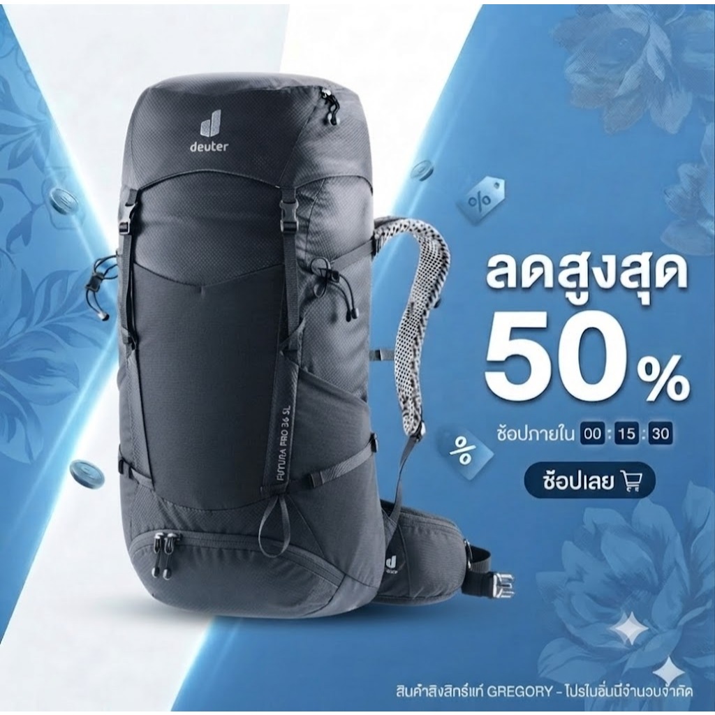 Deuter Futura Pro 34 SL Women กระเป๋าสะพายขนาด 34 ลิตร