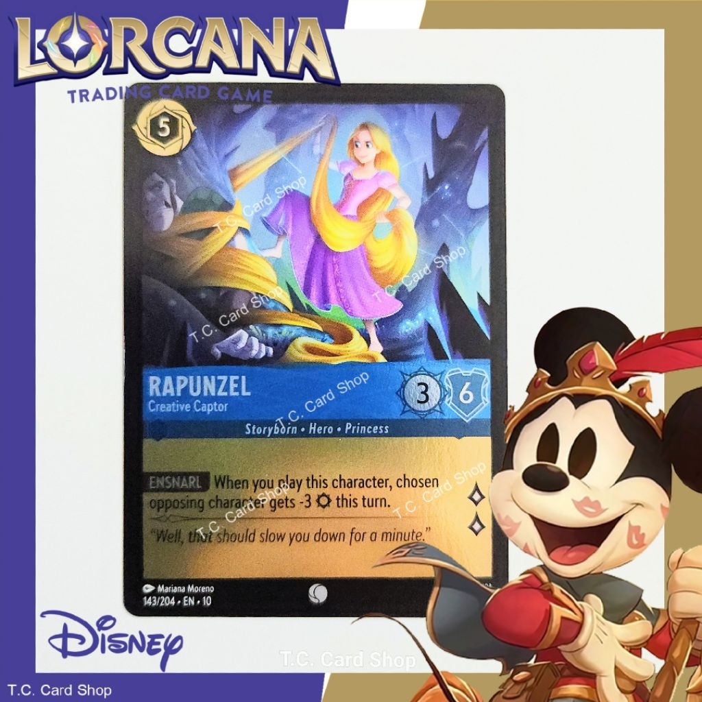 Rapunzel - Creative Captor (FOIL) EN10 143/204 U - Disney Lorcana (ดิสนีย์ ลอร์คาน่า) (Whispers in the Well)