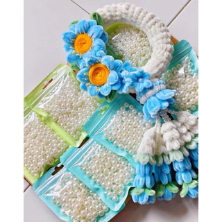 มุกตกแต่ง (ชนิดมีรู) ใช้ในงานประดิษฐ์Diy (ปริมาณ50กรัม) พร้อมส่งจากไทย