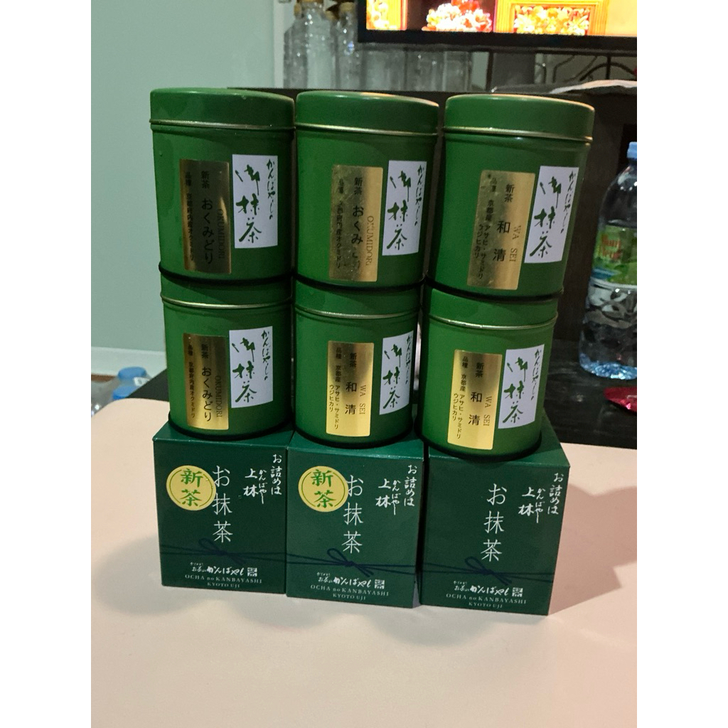 ocha no kanbayashi ป้ายทอง limited มีปีละครั้ง okumidori/wasei/samodori/uji hikari