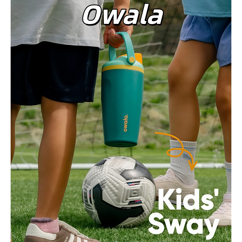พร้อมส่ง!Owala Kids Tumbler ขนาด 12oz / 355ml, ขวดสแตนเลสหุ้มฉนวนกันรั่วซึม, ปราศจาก BPA พร้อมหลอดดูด มีให้เลือกหลายสี