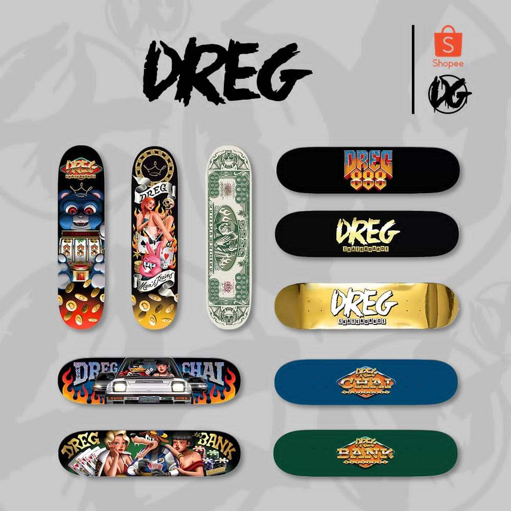 DREG Skateboards Deck ( แผ่น สเก็ตบอร์ด )