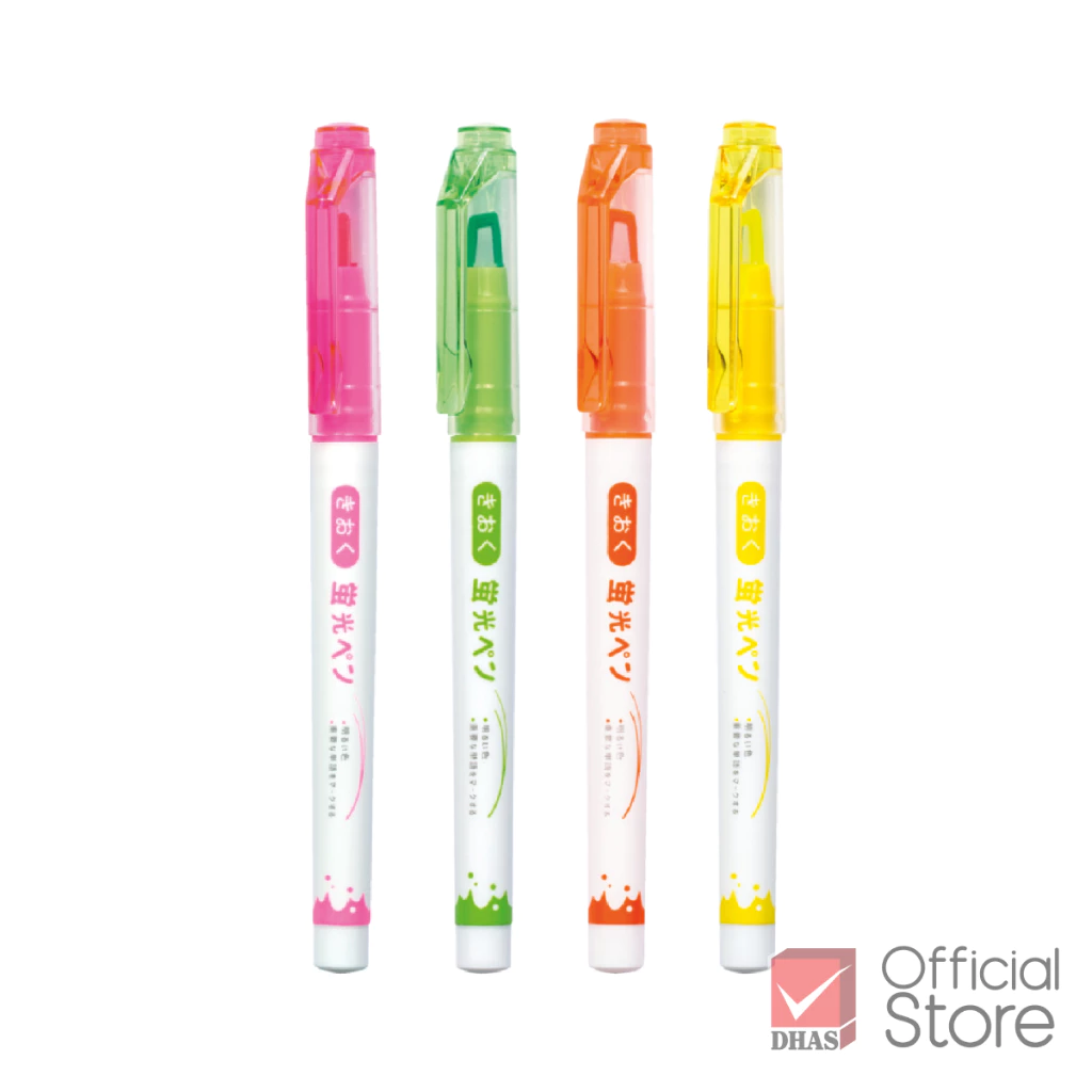 [Clearance Sale] Kioku ปากกาไฮไลท์ ปากกาเน้นข้อความ รุ่น KK011 คละสี จำนวน 4 ด้าม