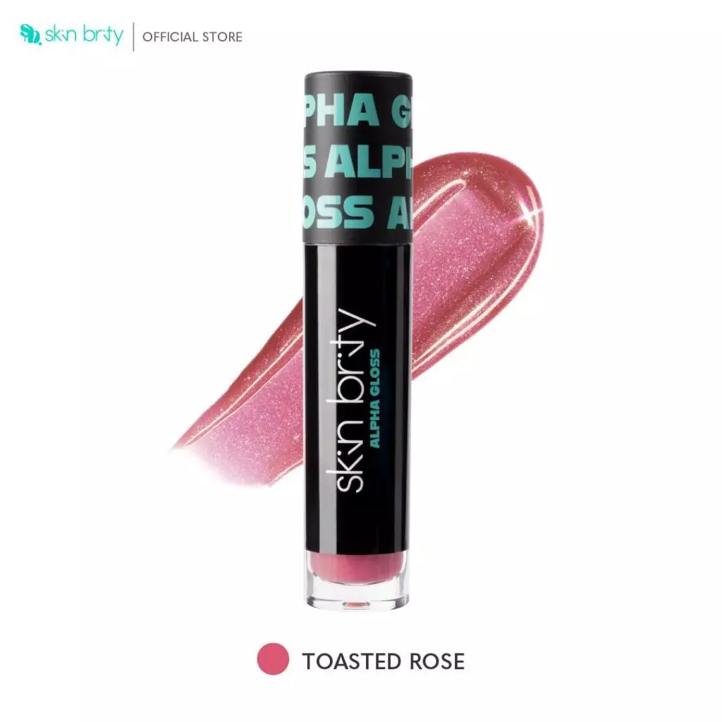(GWP) SKIN BRITY Alpha Gloss Stay Glossy Lip Gloss #04 Toasted Rose