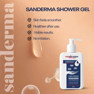 Sanderma เจลอาบน้ำ สูตรอ่อนโยน ฟื้นฟูผิวแพ้ง่าย ลดการอักเสบ ระคายเคืองและรอยแดง 300g