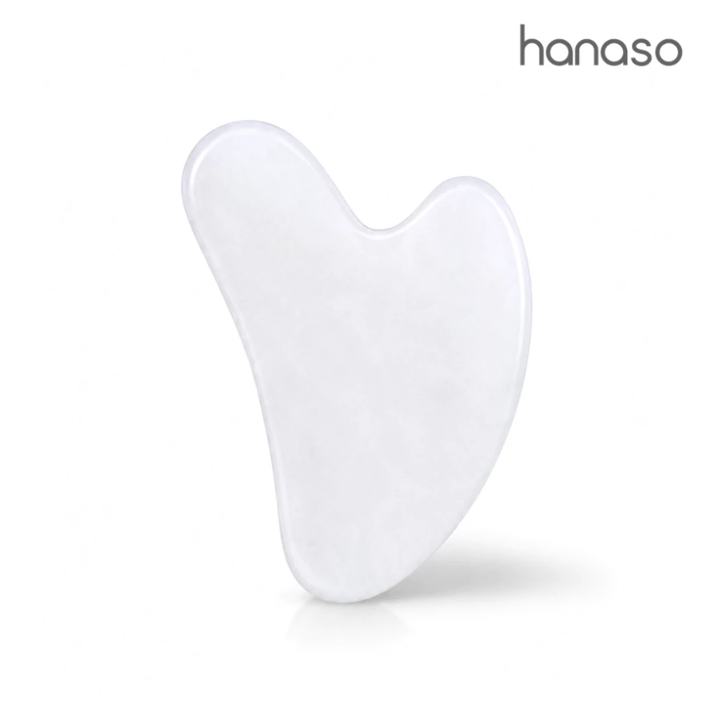 Hanaso หินกัวซา Guasha หินนวดหน้าธรรมชาติ ช่วยกระตุ้นผิวหน้าและผ่อนคลาย
