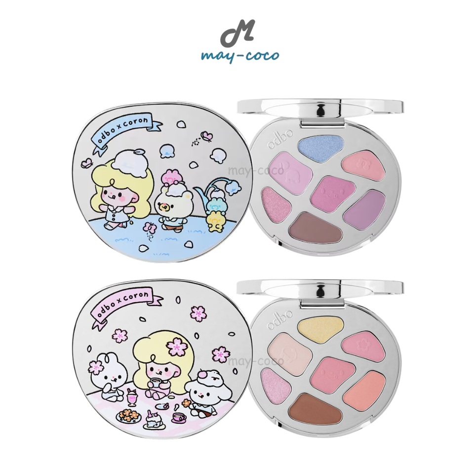 ถูก/แท้/มีไลฟ์ พาเลทท์ ODBO x Coron Secret Garden Club Eyeshadow Palette พาเลทท์ตาน้องโคลอน อายแชโดว์ เนื้อแมท ชิมเมอร์