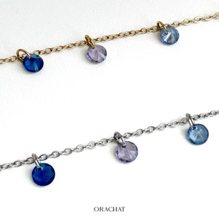 Orachat | Rainbow 14k necklace. (สร้อยคอตัวเรือนสแตนเลส)