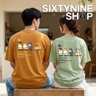 พร้อมส่ง เสื้อยืดผ้าคอตตอน M-4XLพิมพ์ลาย "ชิบะ"