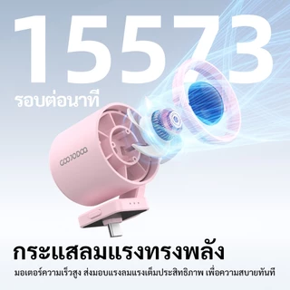 GOOJODOQ Type C Mini Fan Plug Play 3-Speed Strong Wind 180° Rotatable USB Fan For Phone Laptop Power Bank