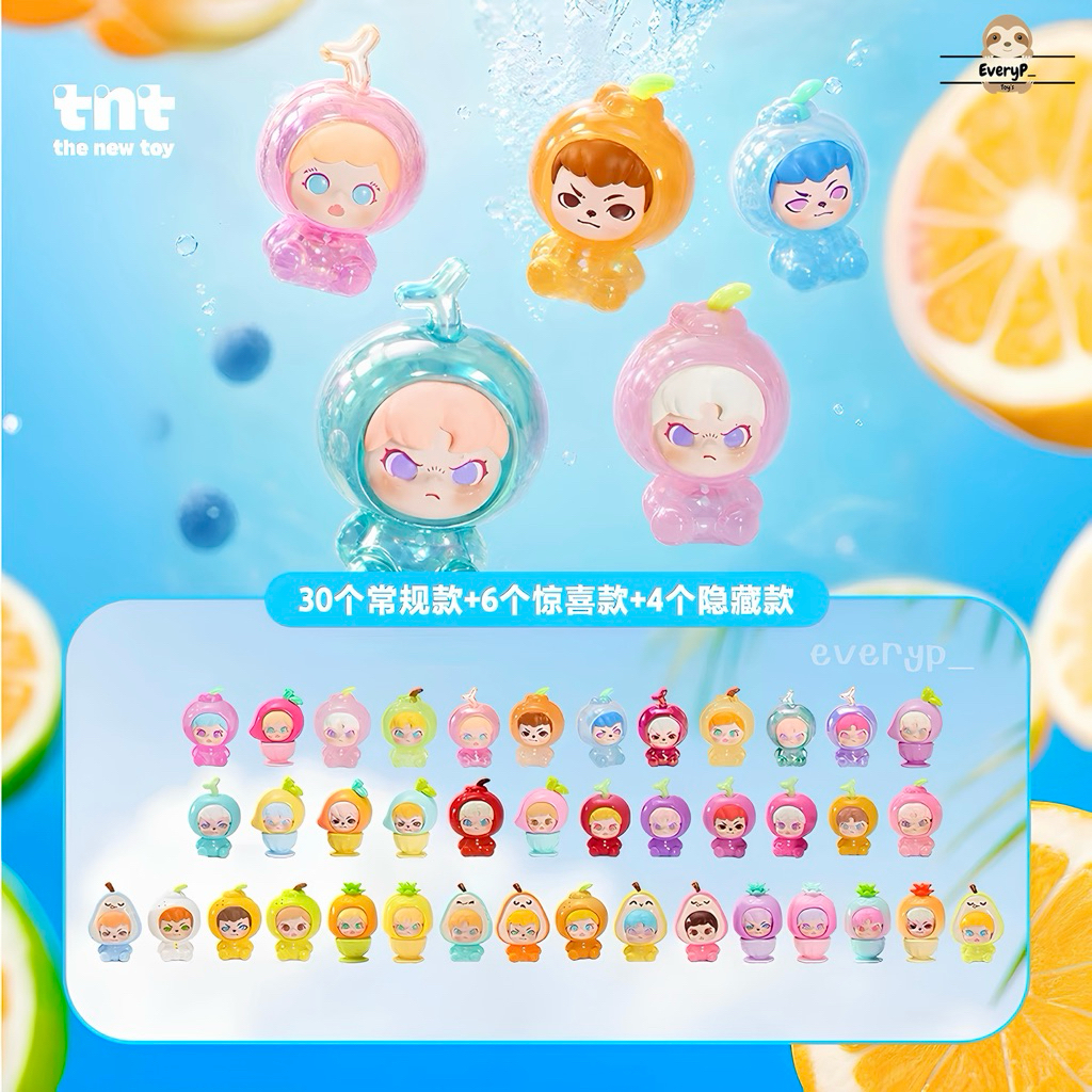(ส่งด่วน) ย325📍ซองสุ่มบีน 🍒 TNT SPACE (1ซอง5ตัว) TNT SPACE Fruit Jar Mini Bean Series Bean Blind Box tnt the new toy