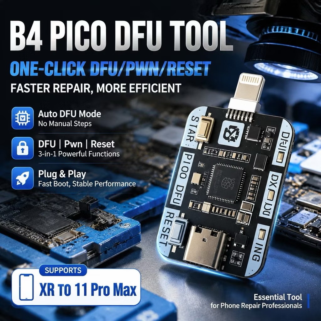 B4 PICO DFU RP2350A PICO วิศวกรรมกล่อง DFU โหมดเครื่องมือสําหรับ iPhone IOS ใส่ DFU One Click Boot