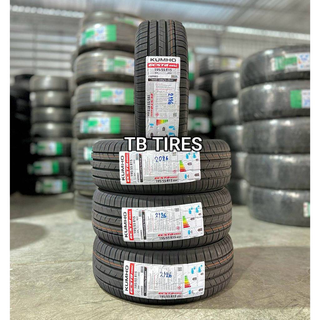 ยางรถยนต์ 195/55R15 ECSTA HS52 85H -CN // KUMHO (ยางใหม่ปี 2026)