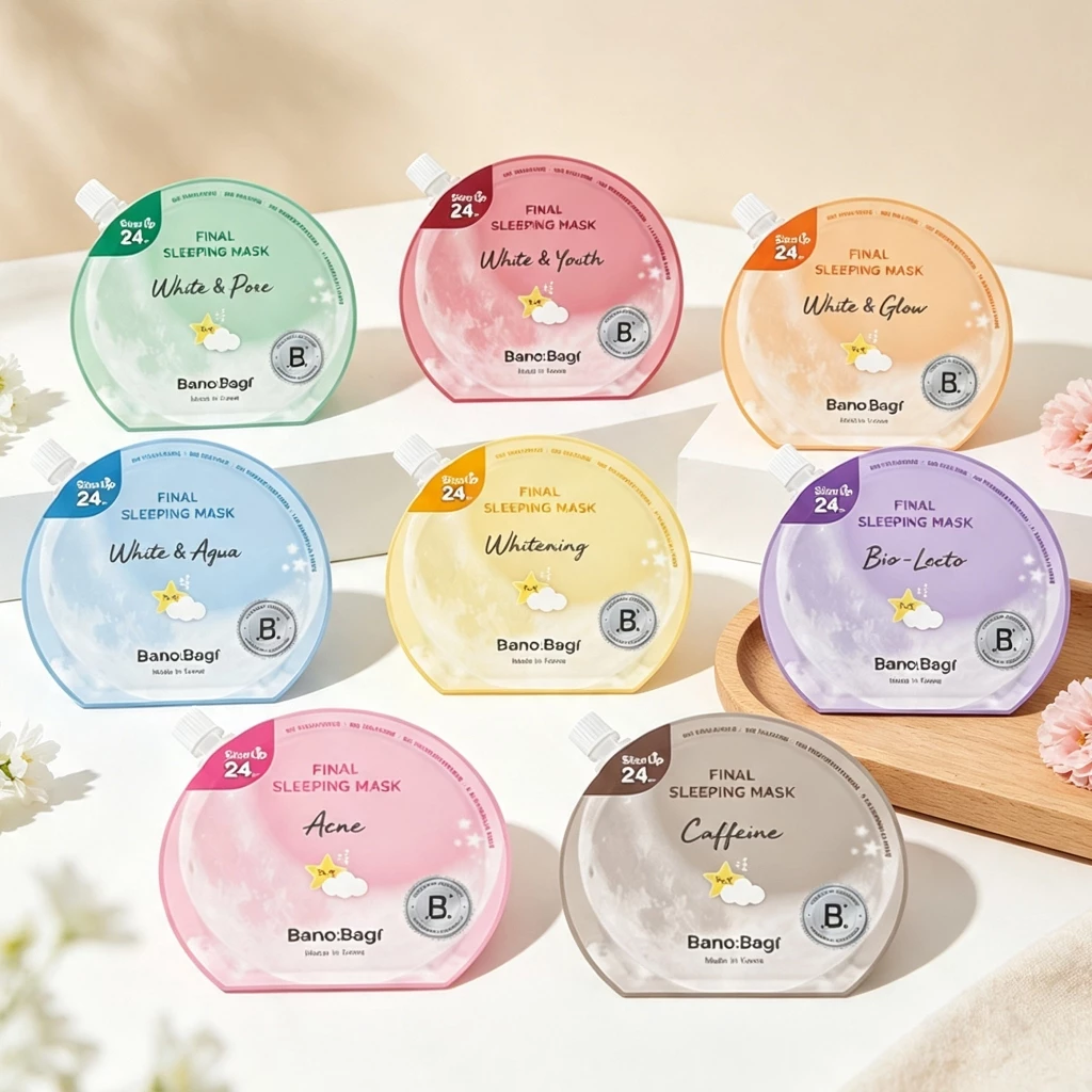 Banobagi Final Sleeping Mask Acne 23ml 4 Sleeping Masks (Whitening, Acne, Bio-Lacto, Caffeine)