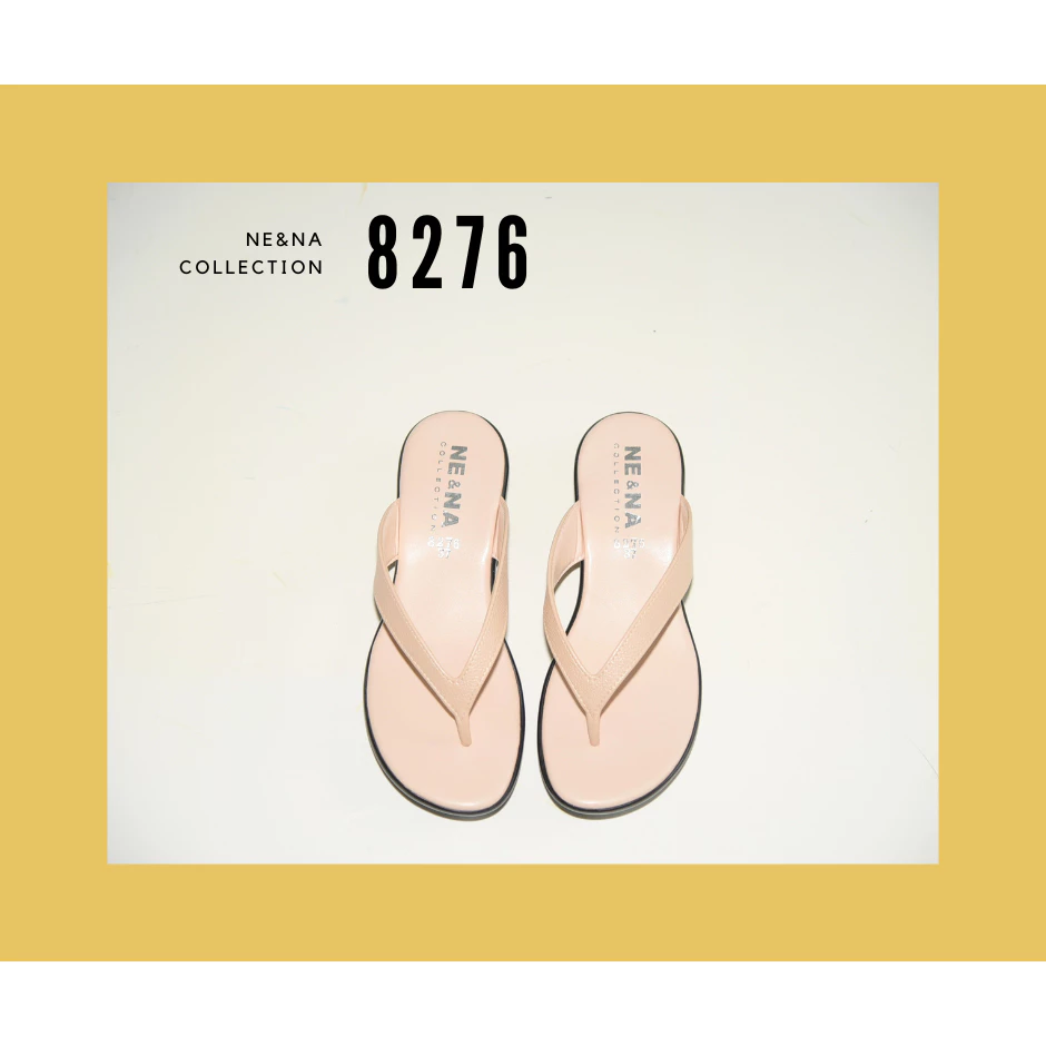รองเท้าเเฟชั่นผู้หญิงเเบบรองเท้าเเตะส้นเตี้ย No. 8276 NE&NA Collection Shoes