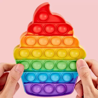 Pop-it ป๊อปอิท 12 cm ของเล่นเด็กฝึกสมาธิ