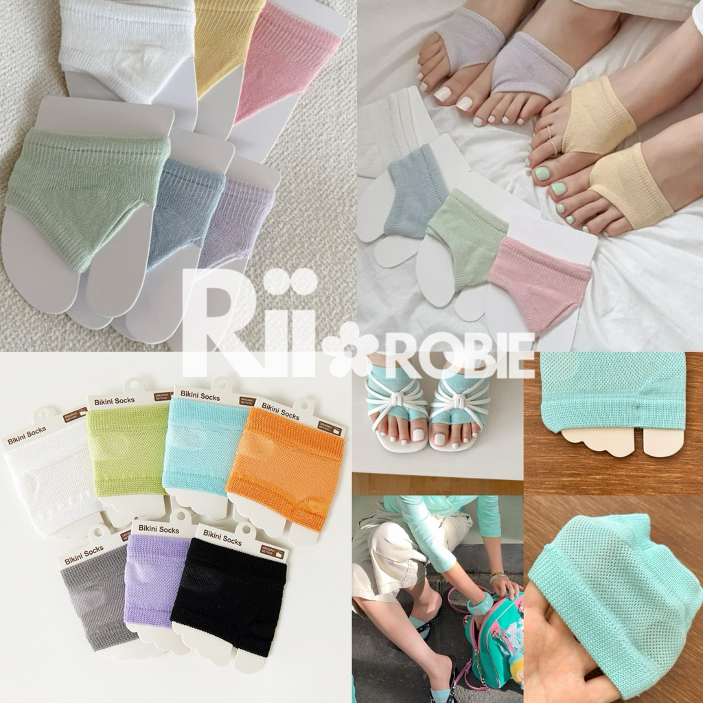 พร้อมส่ง/ส่งด่วน🛼 Riirobie.bkk | Toeless Socks ถุงเท้าสั้นเปิดนิ้วสุดฮิต