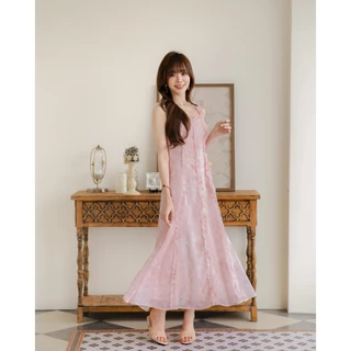 DR0630 LABELLE รุ่น Meliora Dress เดรสยาวฟ้า น่ารัก คาเฟ่