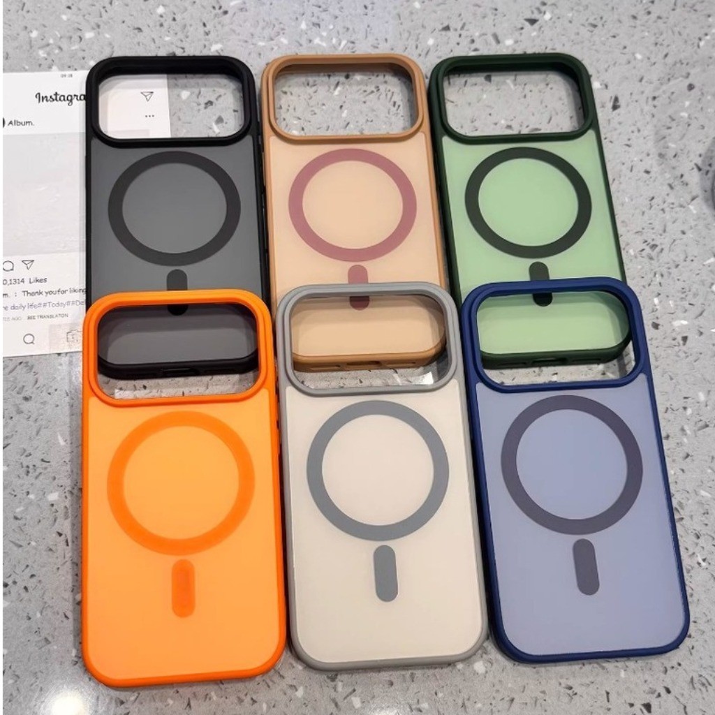รองรับการเคสไอโฟน For iPhone 17PROMAX 17PRO 16ProMax 15PRO 14 13 12 11 Pro Max เคสโทรศัพท์แบบแม่เหล็ก
