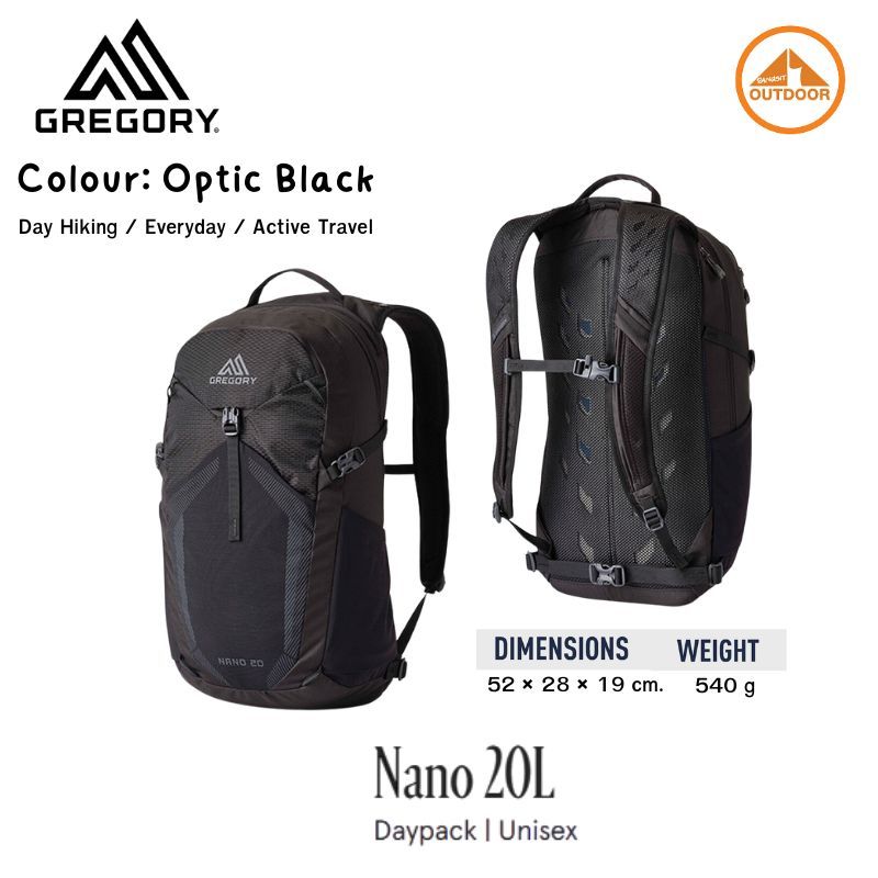 Gregory Nano 20L Day Hiking / Everyday / Active Travel กระเป๋าเป้สะพายหลังอเนกประสงค์ขนาด 20 ลิตร