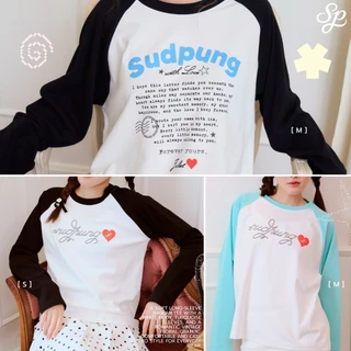 Yaya_SP148 เสื้อคอกลมแขนยาว แขนต่อ ผ้านุ่มยืดใส่สบาย ใส่ได้ทั้งหญิงชาย