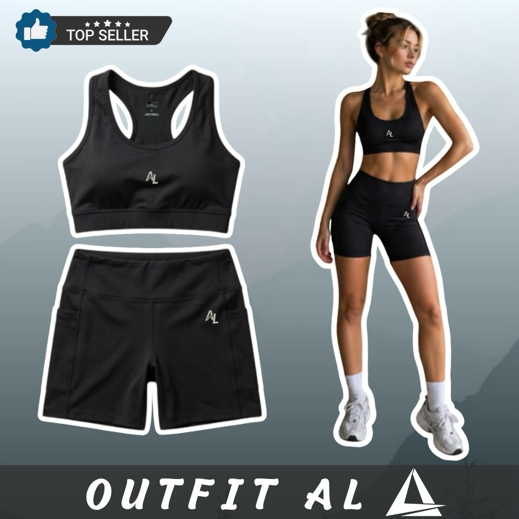 ชุดสปอร์ตบรา Leggingขาสั้นออกกำลังกายหญิง Sb06