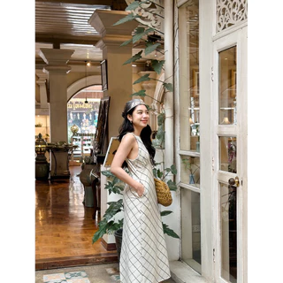 Alice scott dress เดรสยาวลายสก้อต : everydaylookk store