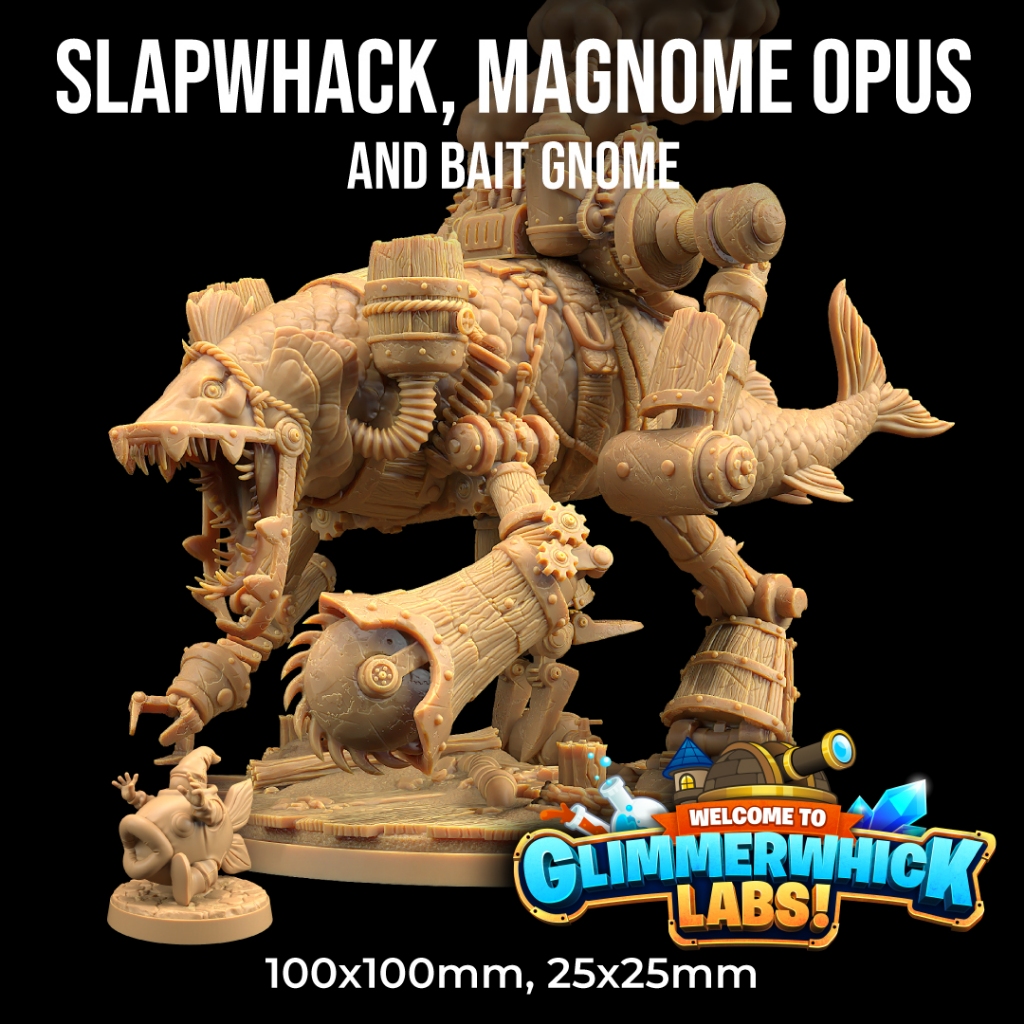 D&D Miniature 32mm - Welcome to Glimmerwhick Labs | Slapwhack | Resin TRPG บอร์ดเกม [Made to order ส